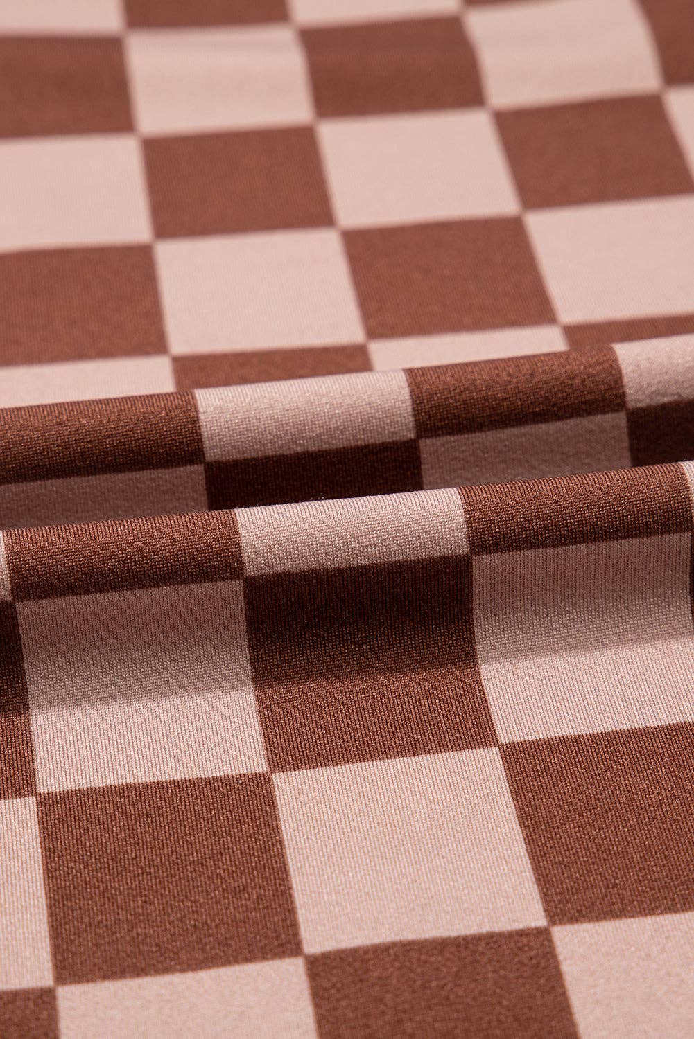 Checker Elastic High Waist Summer Pants