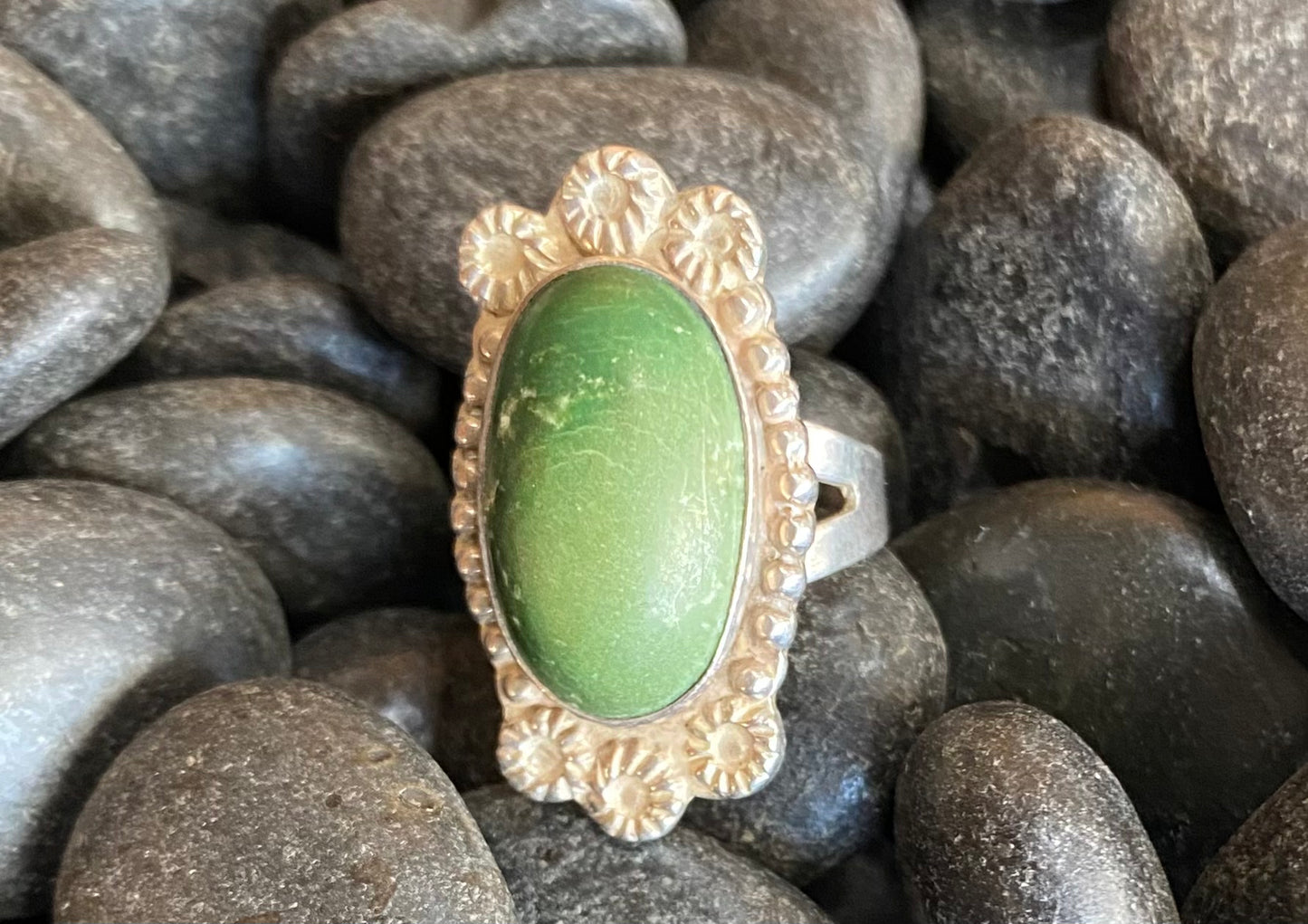 Green Cab and Sterling Silver