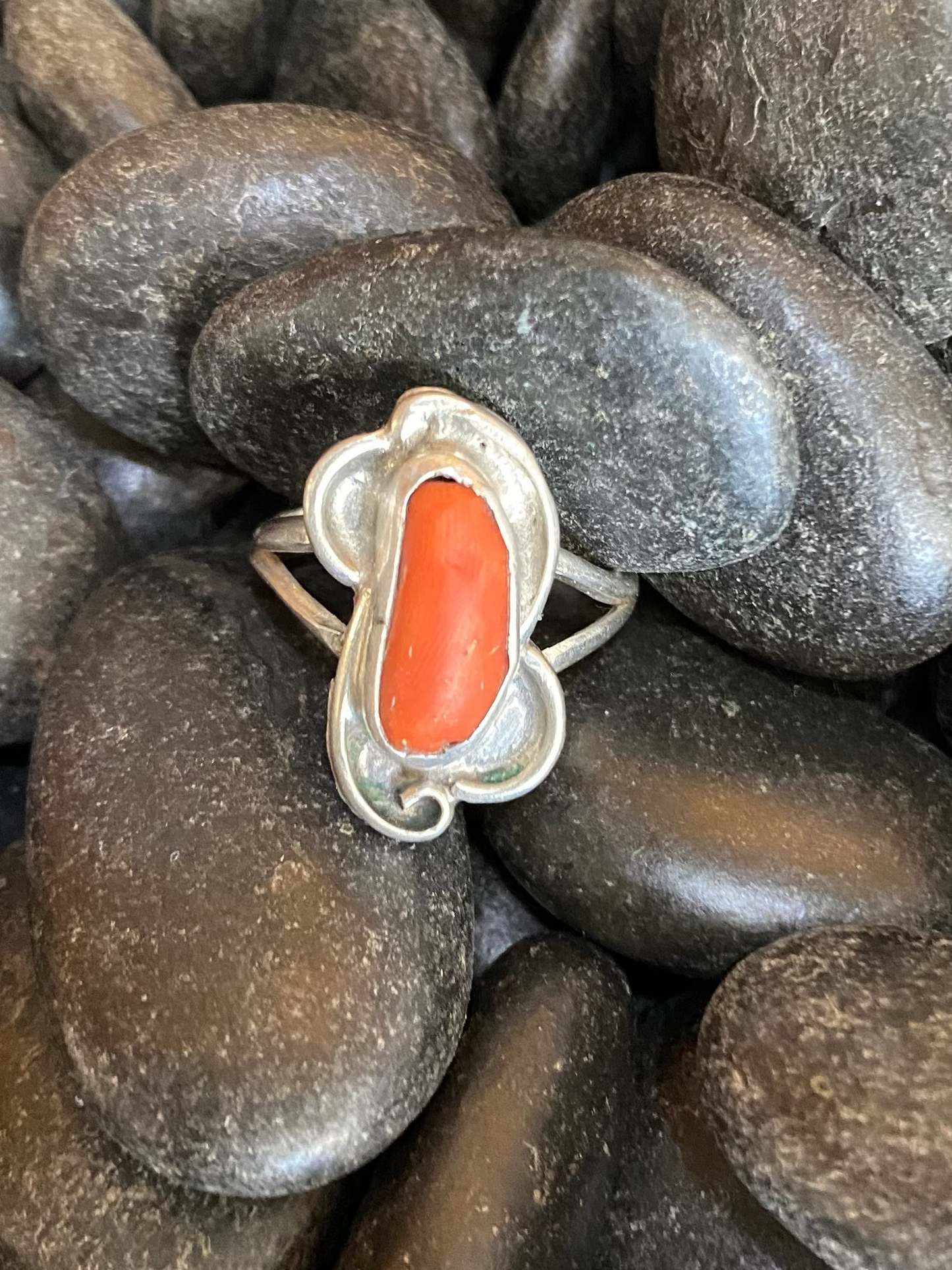 Coral Stone Ring