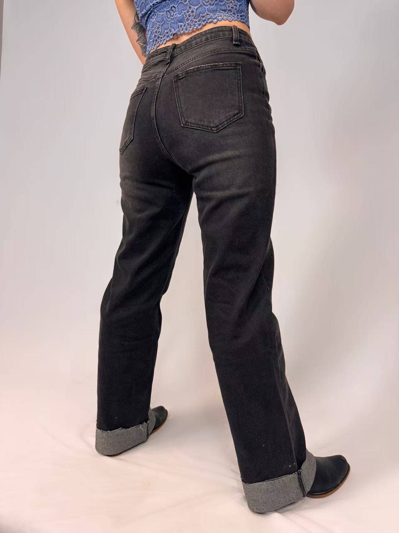 Outlaw Cuffed Jean Pants