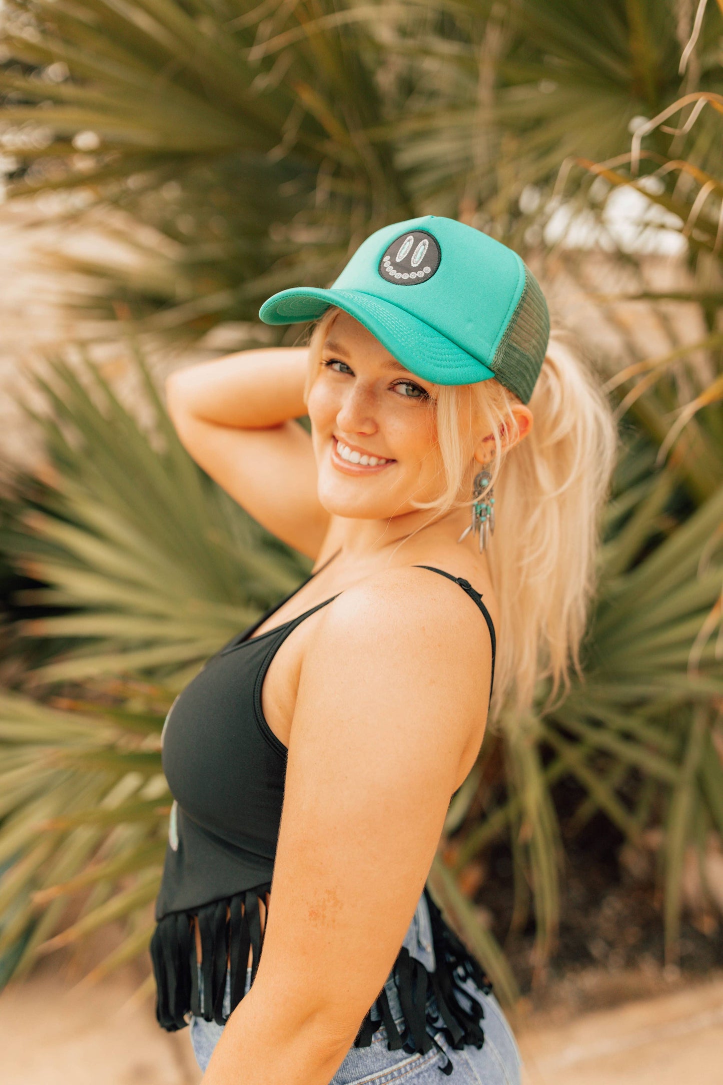 JUST SMILE!!!! Pony tail cap