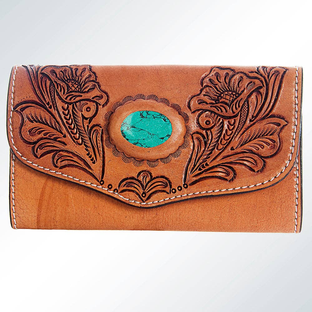 LC-ADBGH105 Wallet Genuine Western Leather Women Bag