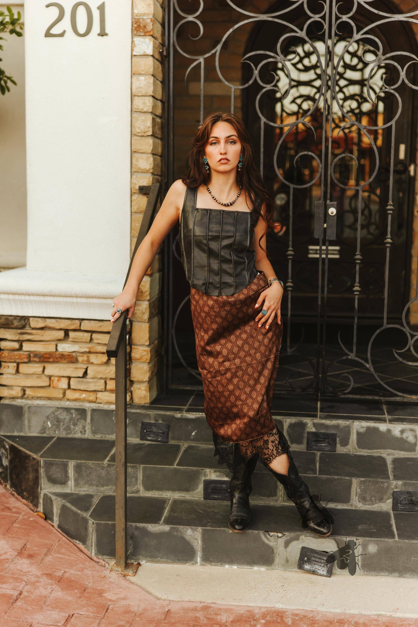BANDERA SKIRT *CHOCOLATE