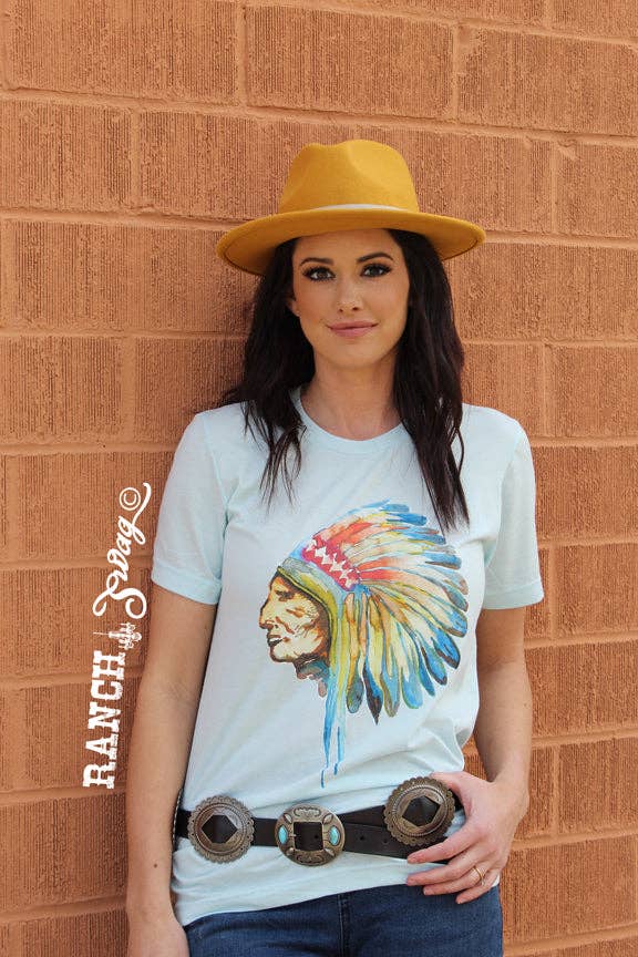Watercolor Chief Graphic T-Shirt