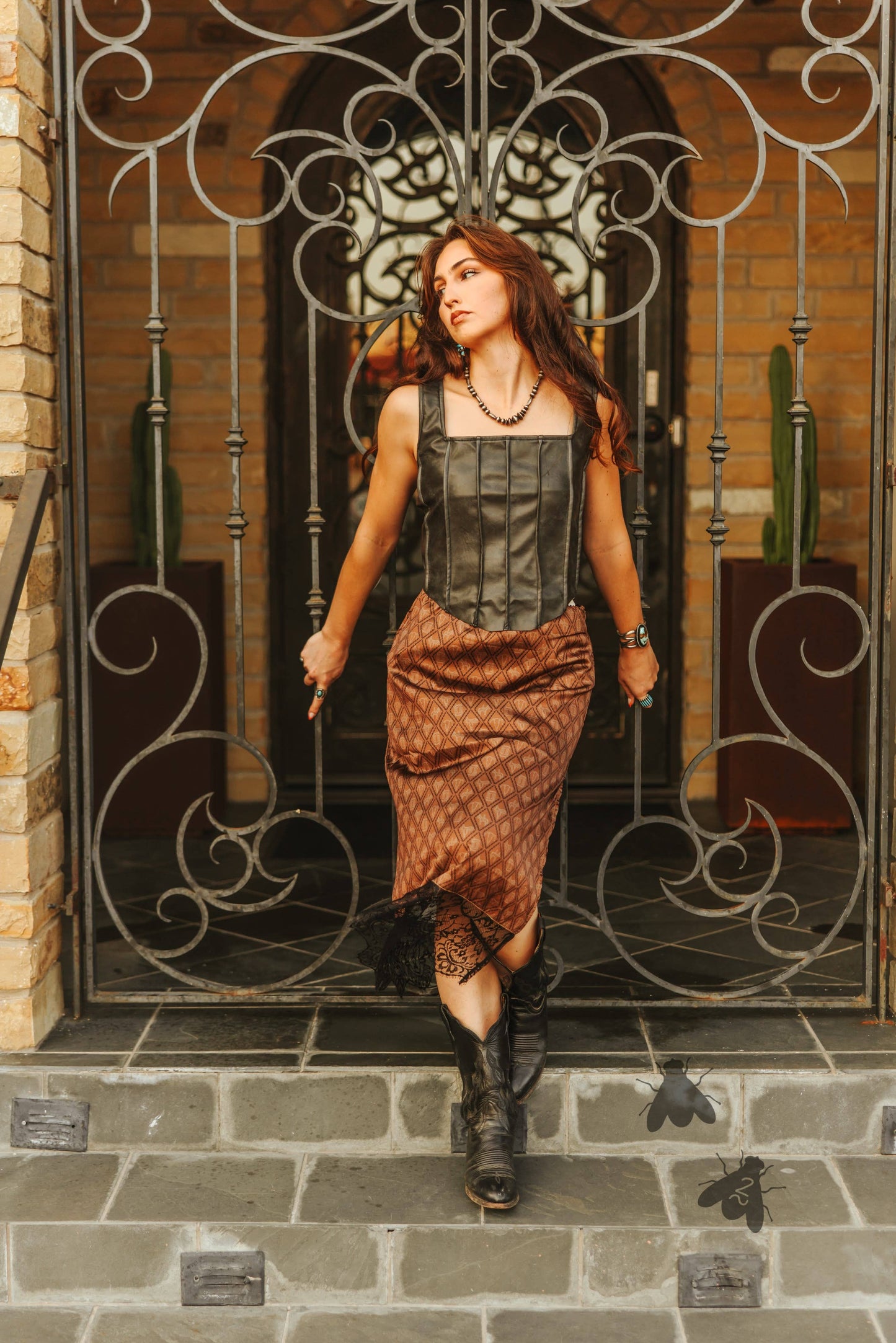 BANDERA SKIRT *CHOCOLATE