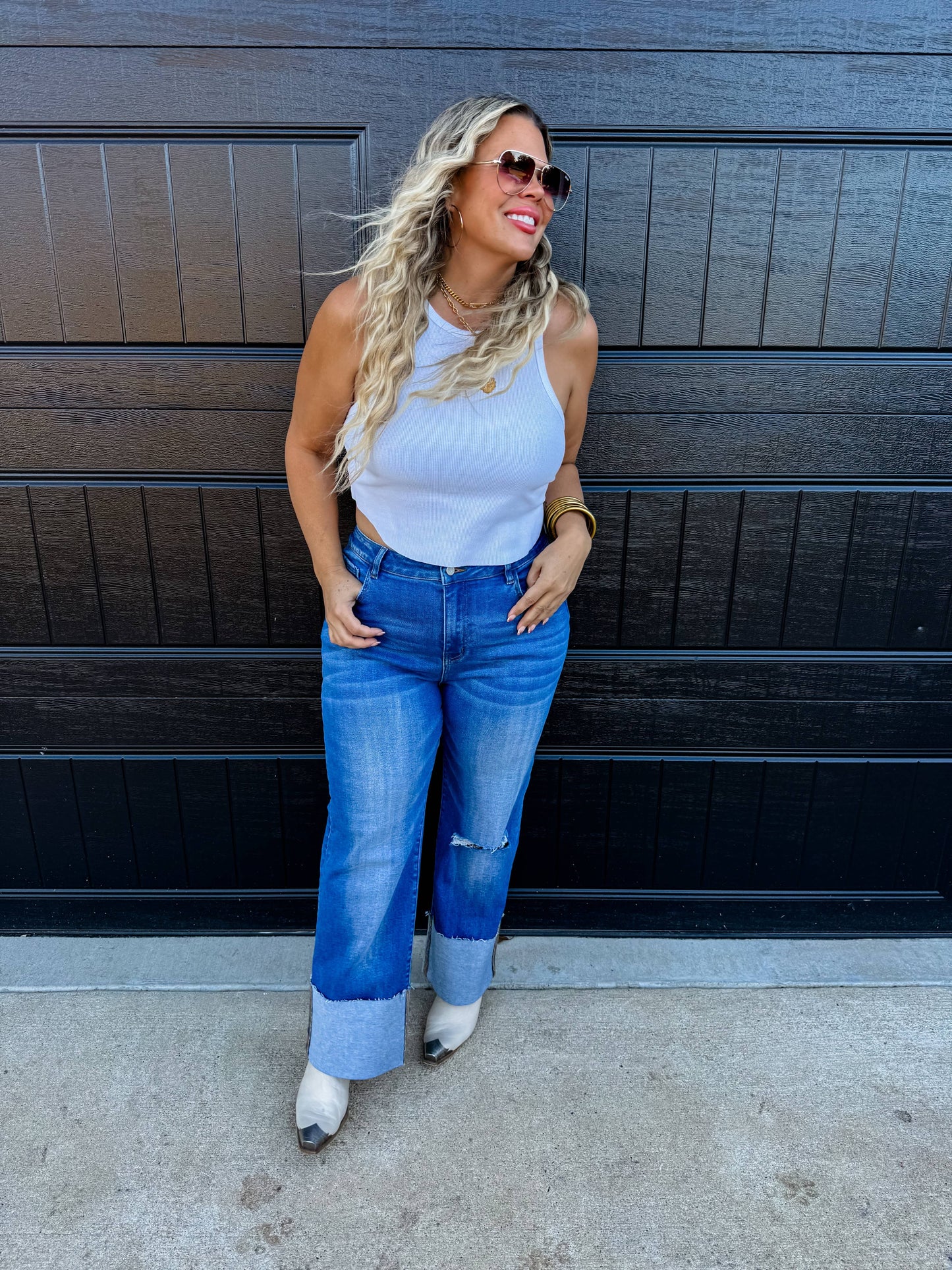 BROOKS WIDE CUFF JEANS