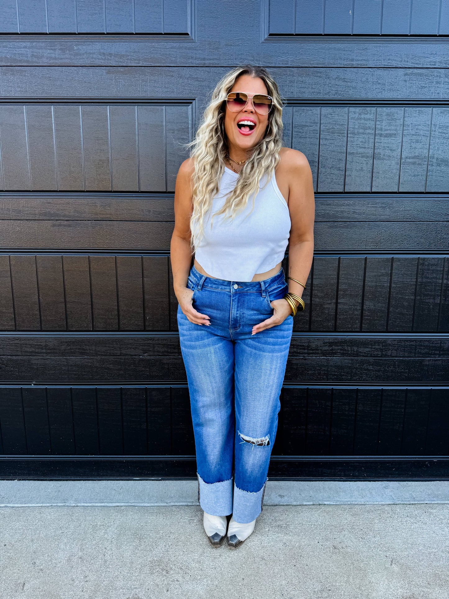 BROOKS WIDE CUFF JEANS