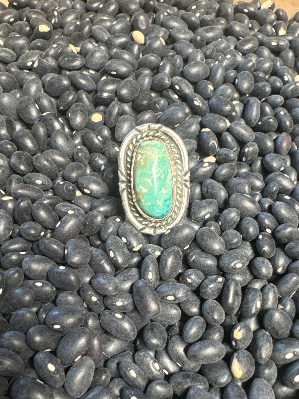 Navajo Ring Green Turquoise