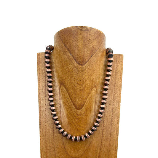 22 inches copper Navajo pearl beads Necklace