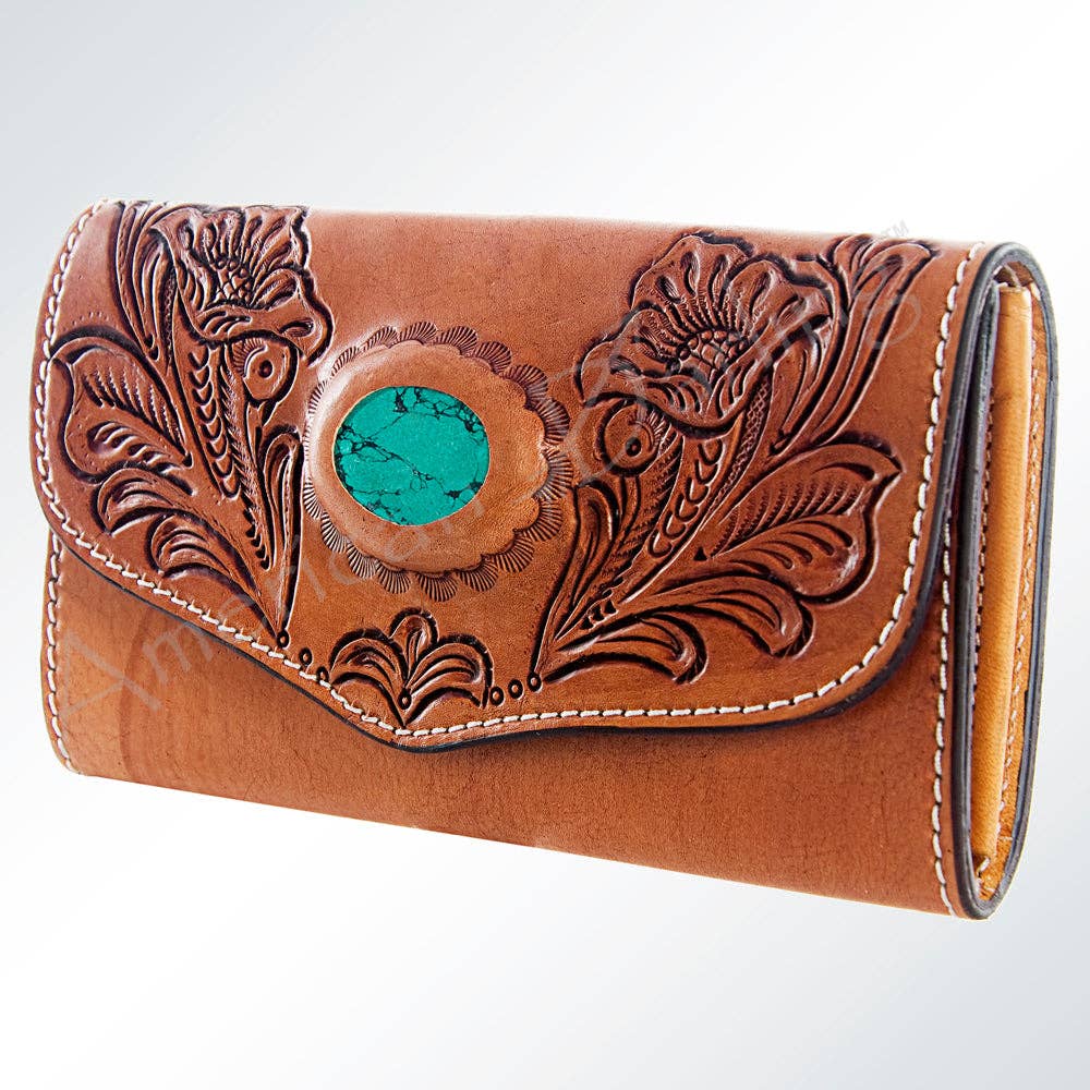 LC-ADBGH105 Wallet Genuine Western Leather Women Bag