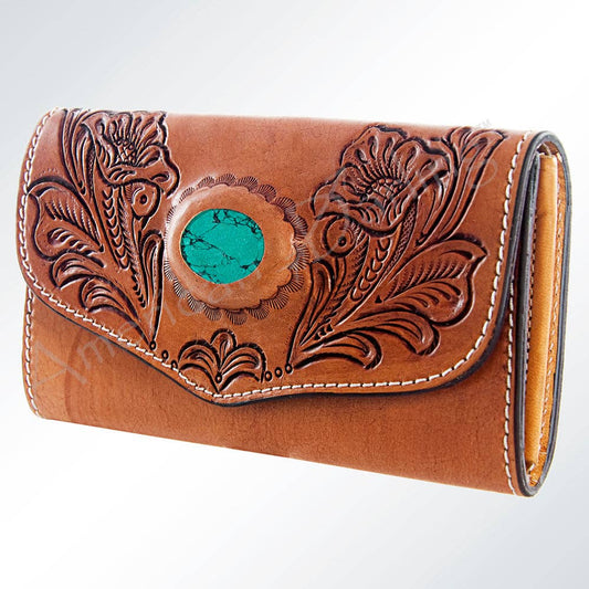 LC-ADBGH105 Wallet Genuine Western Leather Women Bag