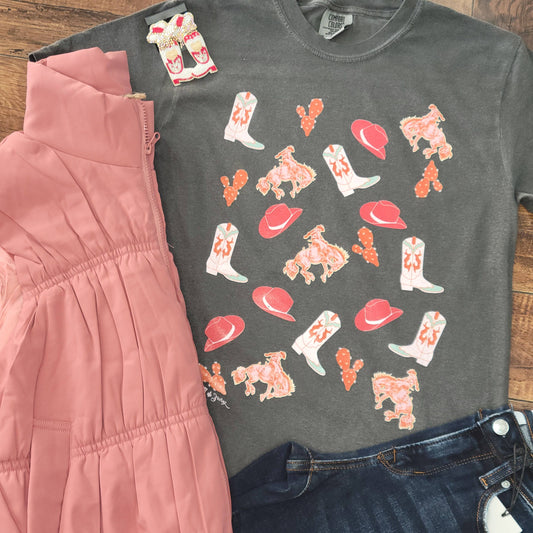 Stock Show Collage Graphic T-Shirt