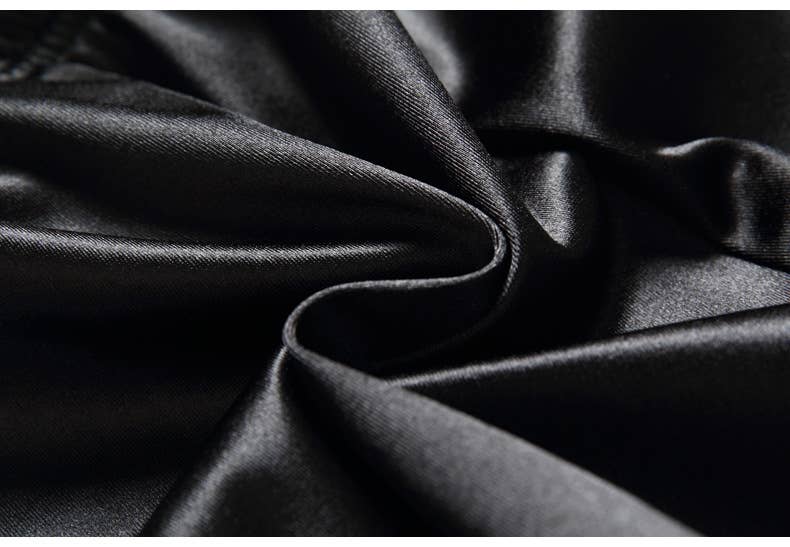 Gold Metallic glossy Elastic waist short