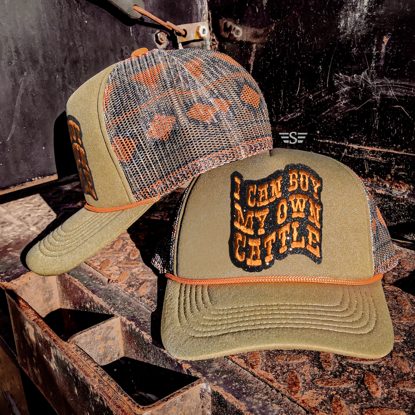 Buy My Own Cattle Printed Mesh Trucker Cap