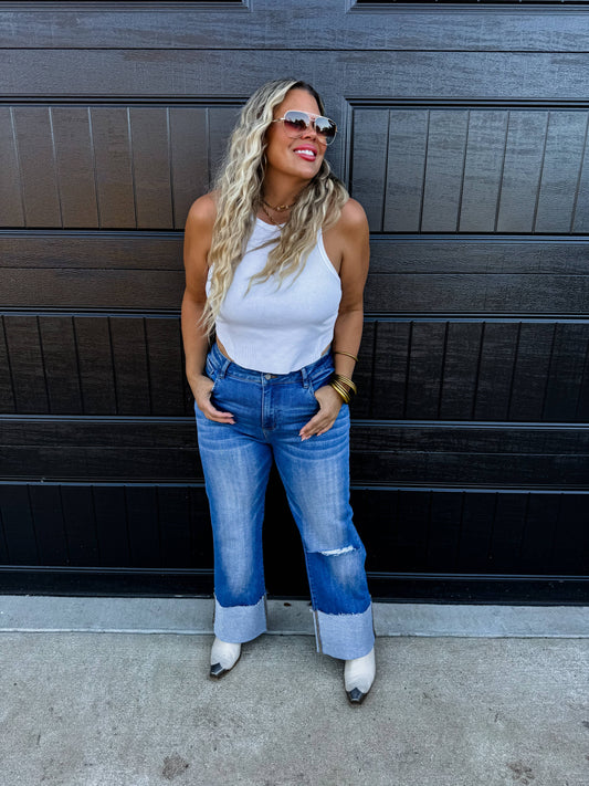 BROOKS WIDE CUFF JEANS