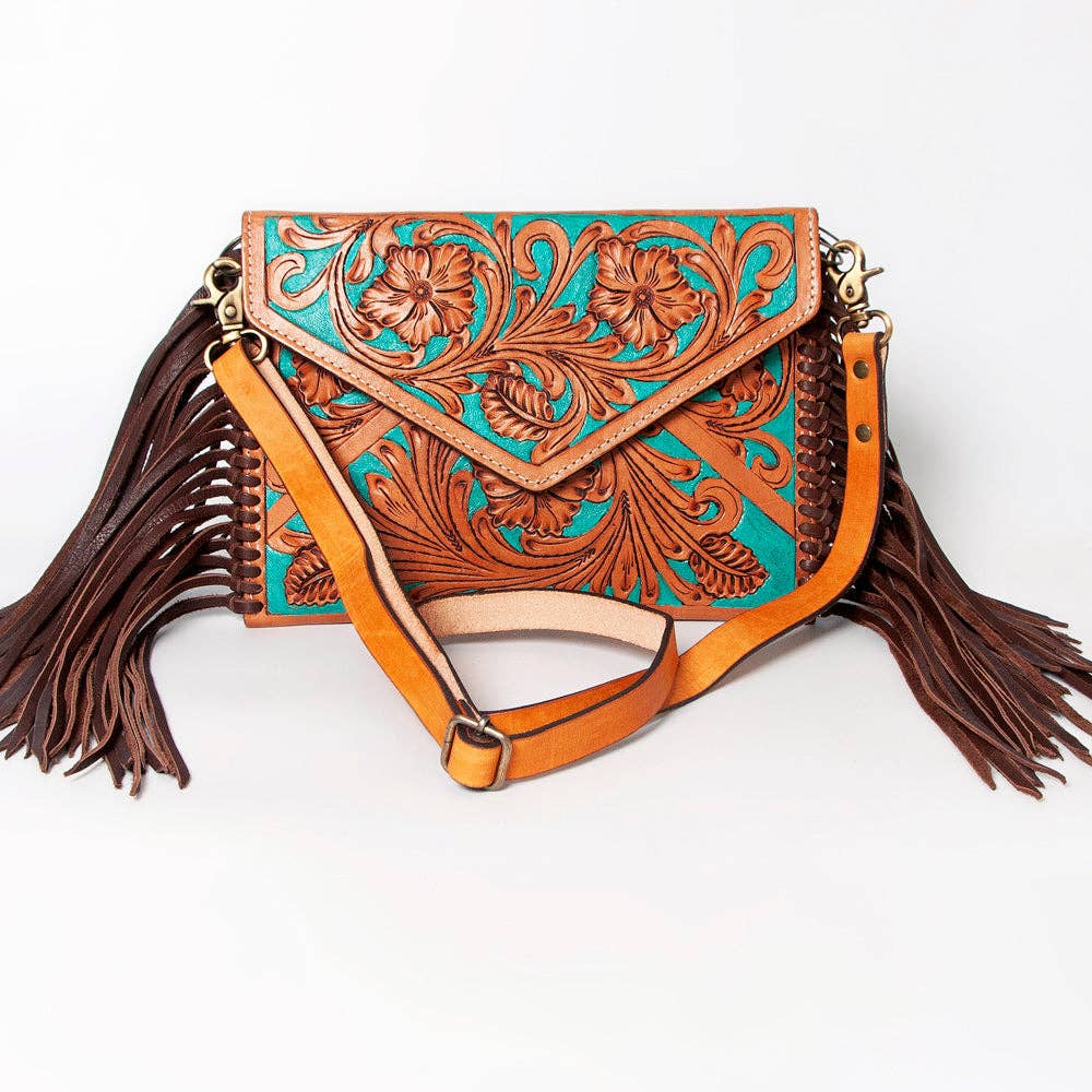 LC-ADBGA178 Envelope Genuine Western Leather Women Bag