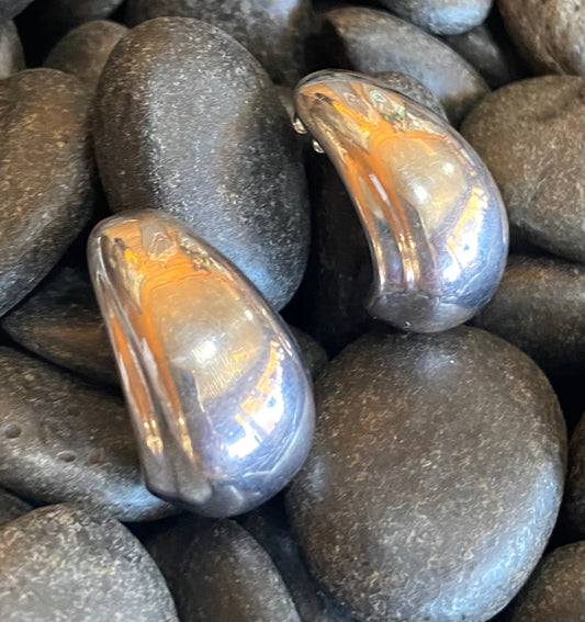 Silver Teardrop Earrings