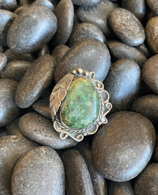 Silver Leaf Ring