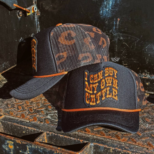 Buy My Own Cattle Printed Mesh Trucker Cap