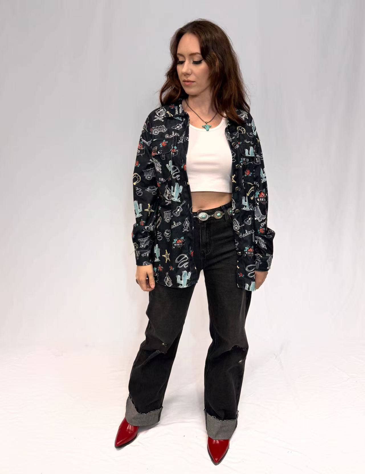 MK751 Outlaw Cuffed Jean Pants